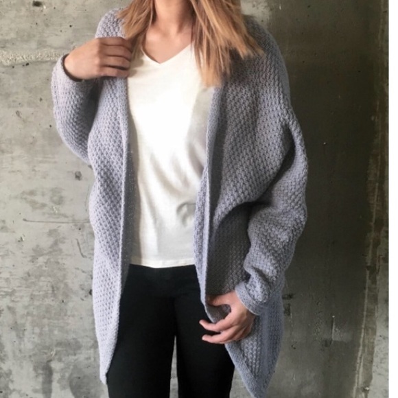 ☼ ☾♡ INDIE KNIT CARDIGAN - sky blue - Picture 6 of 6